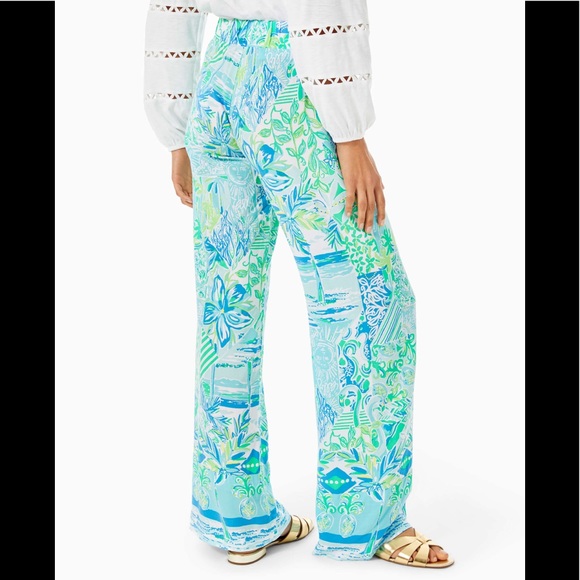 Lilly Pulitzer Bal Harbour Palazzo Pants NWOT - Picture 2 of 11